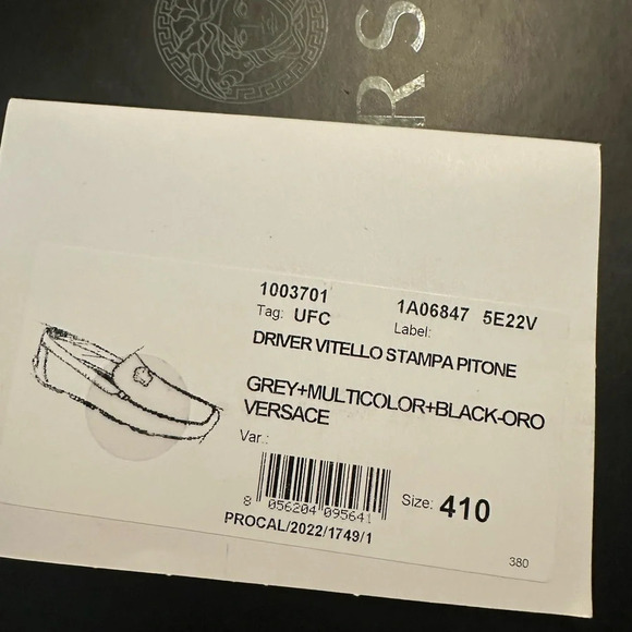 Versace Python print loafers size 41 - Picture 16 of 16